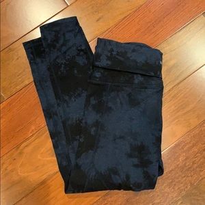 DKNY yoga pant black with blue